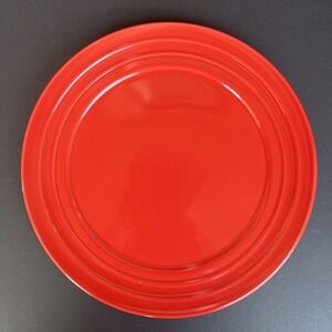 Rachael Ray Red Double Ridge Stoneware 11" Dinner Plate Replacement Never Used